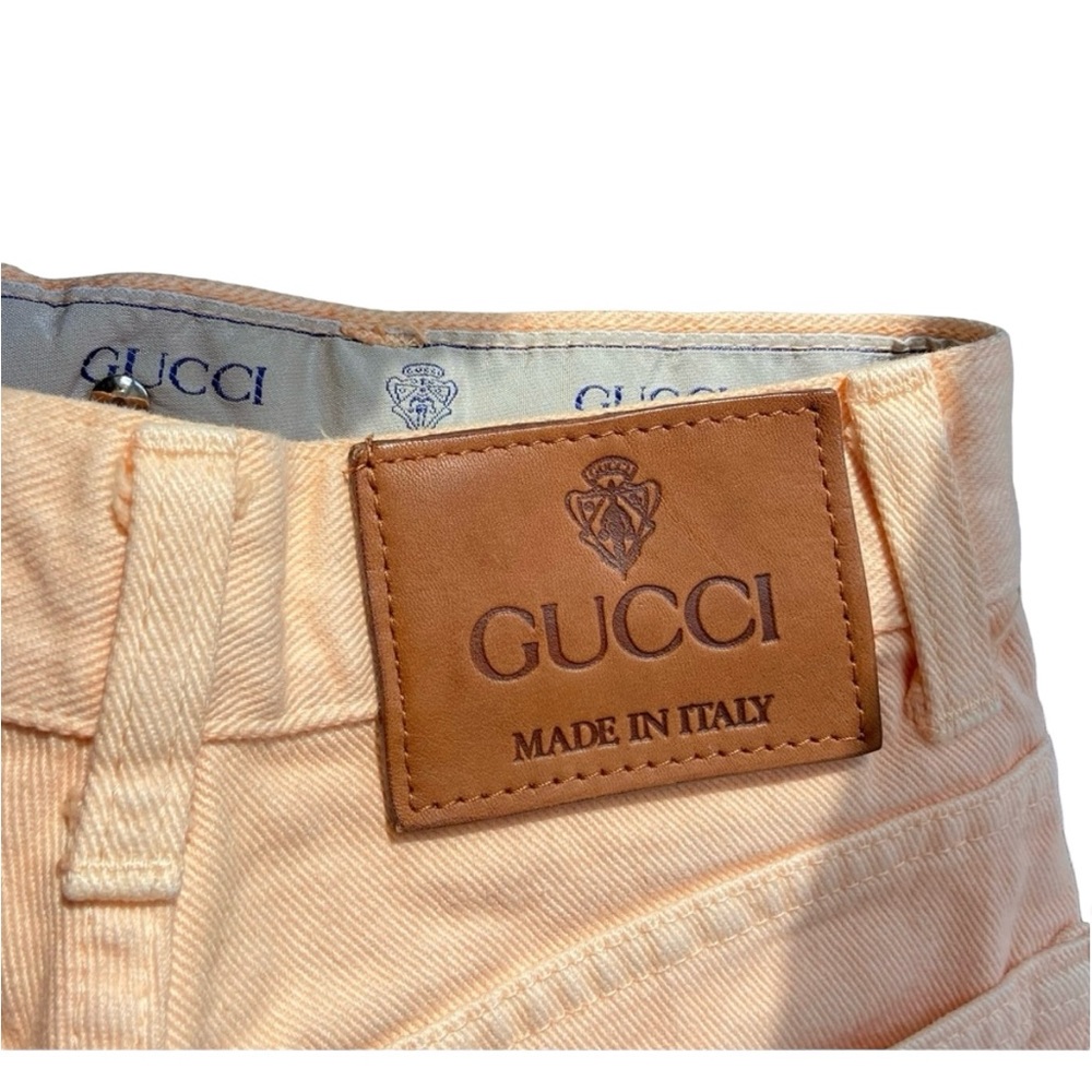 Vintage Gucci Peach high waisted jeans